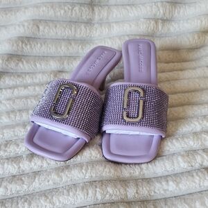 Marc Jacobs Lavender Rhinestone Slides